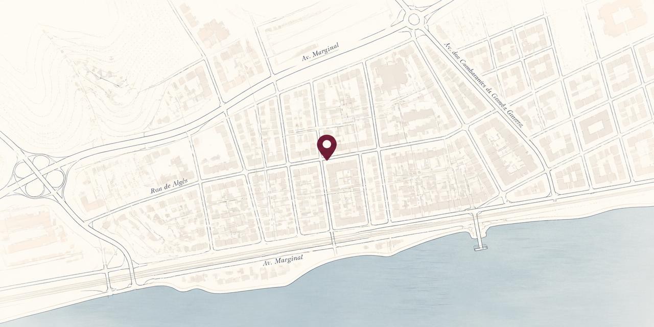 Mapa da localização do escritório em Oeiras